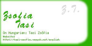 zsofia tasi business card